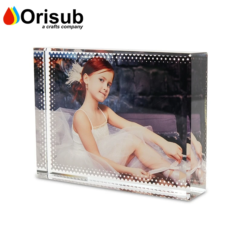 Blank Sublimation Crystal photo panel With Custom Design
