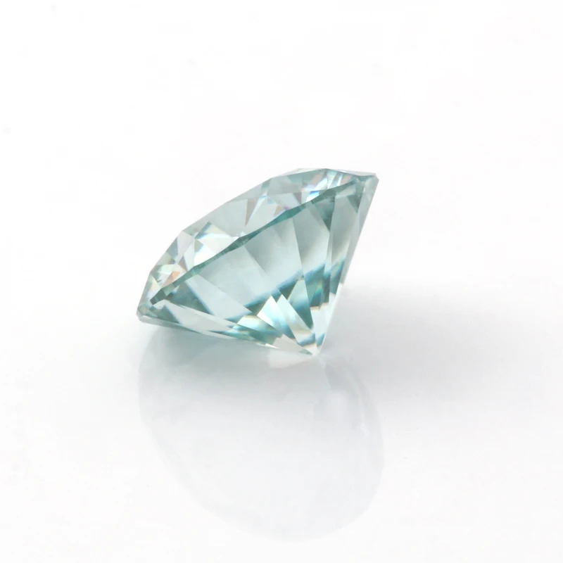 10MM Moissanite Diamond Green Color Lab Created VVS Diamond Round Brilliant Cut Moissanite Wholesale Price For Jewelry Making