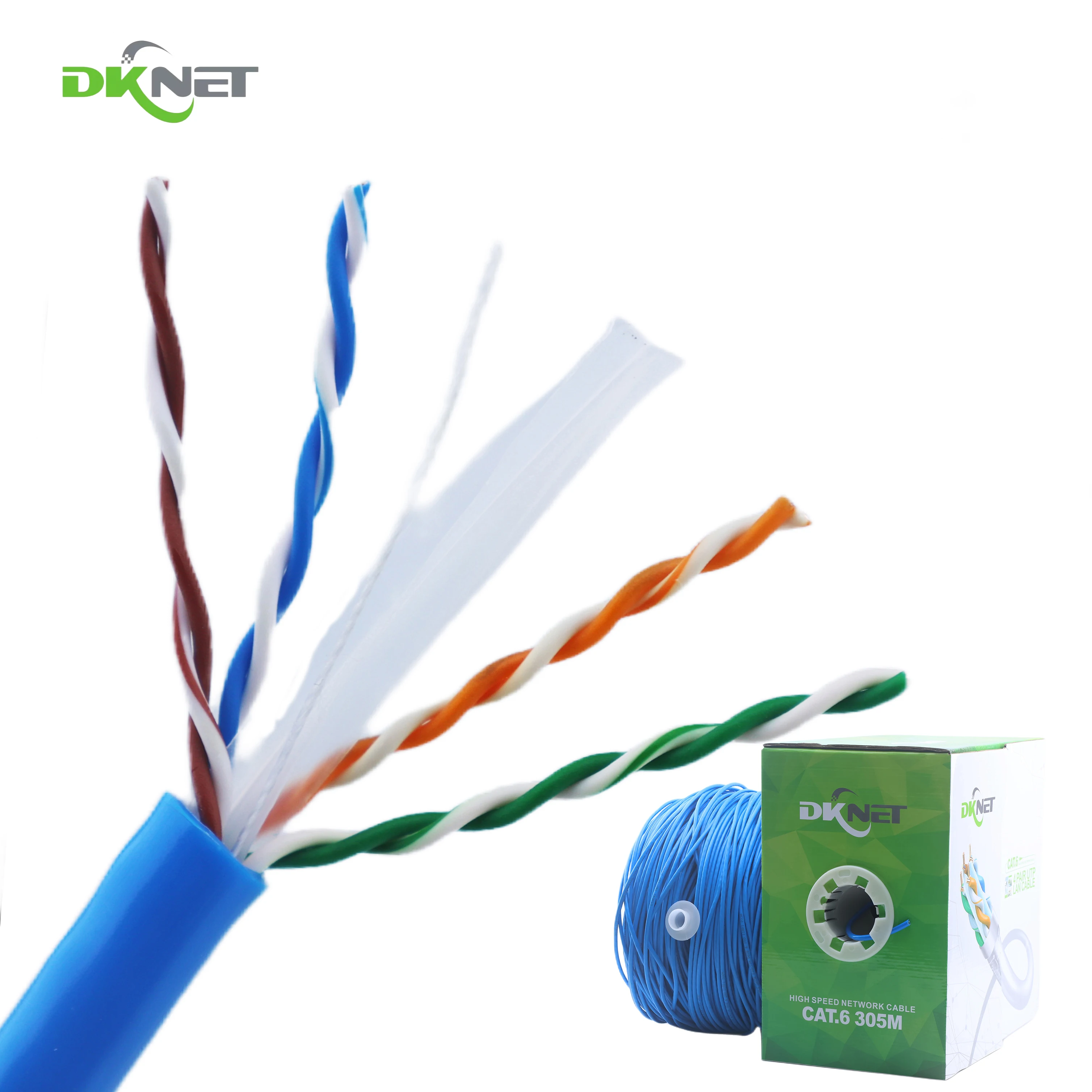 Chinese Manufacturer Wholesale OEM 305m Easy To Pull Out Box Cat 6 Twisted Pair Wires CCA Networking Wire Cat6 UTP Indoor Cable