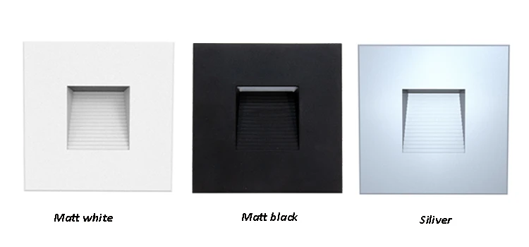 Corridor Stair Step Light Aluminum Recessed Warm White 3000K Led Step Lights Motion Sensor Led Stair Light