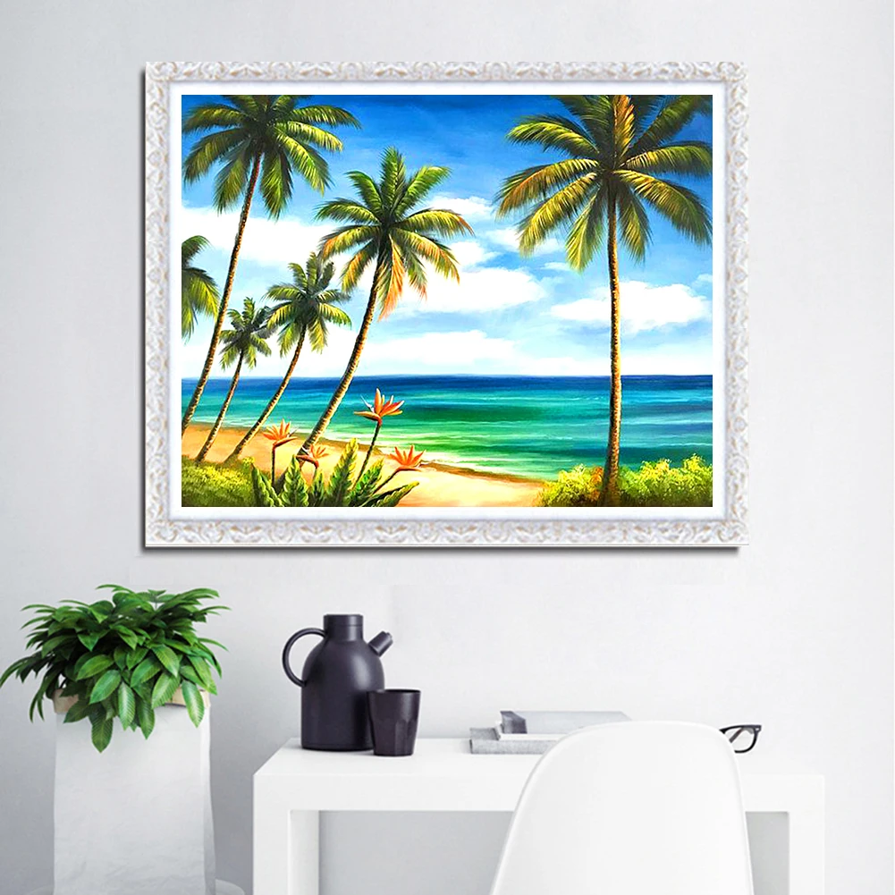 
Customized Polyester Embroidery Canvas Cross Stitch Art Home Decorative Cross-Stitch Kits for Beginner 