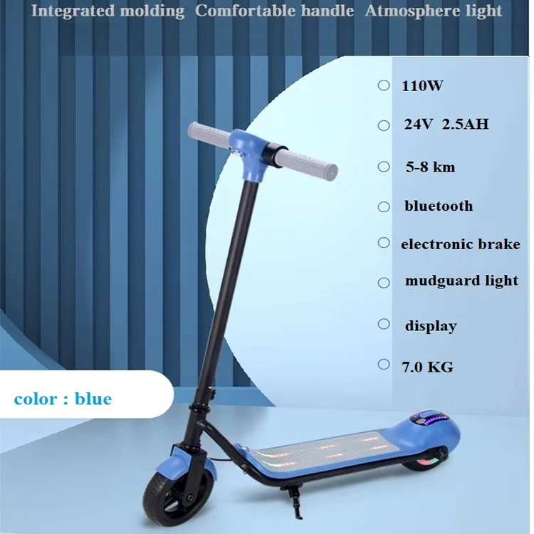 EU Free Shipping Led Lights 2 Wheel Electric Scooter 24V Kids Scooter  S4