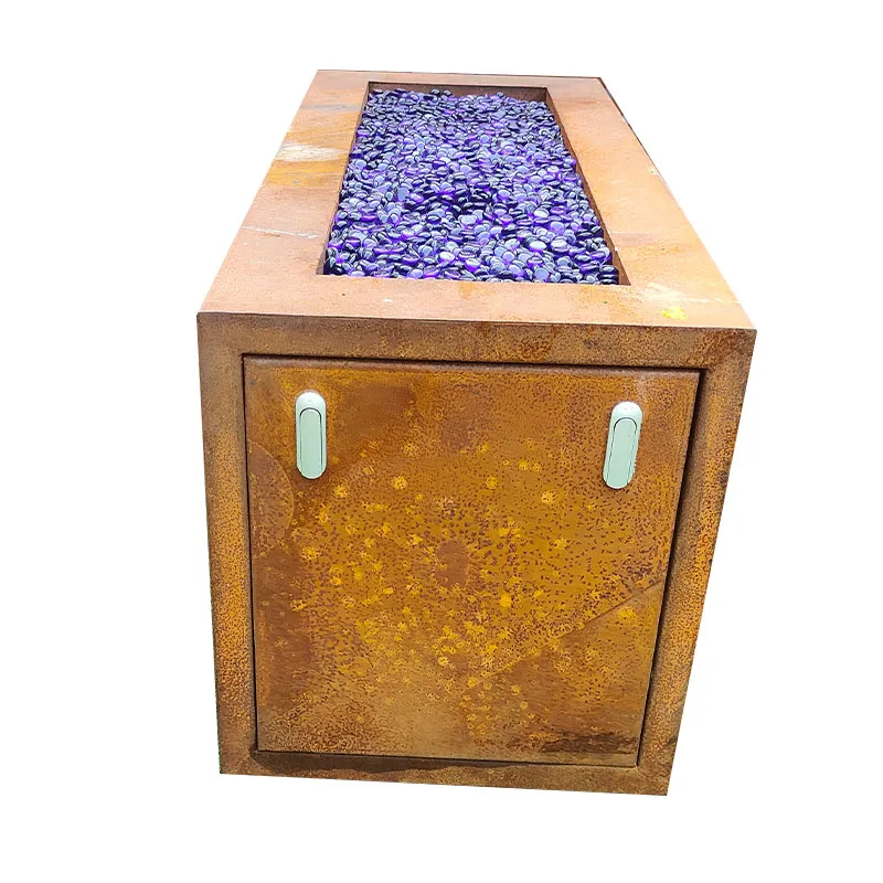 Rectangle Outdoor Fire Pit Table Gas  Fireplace Fire Pit Table Set