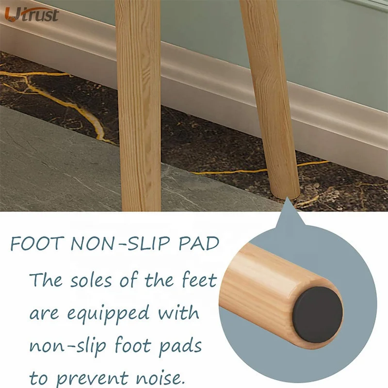 Convenient storage luxury nordic american style solid wood modern dressing table with mirror and durable metal hand 2 drawersles