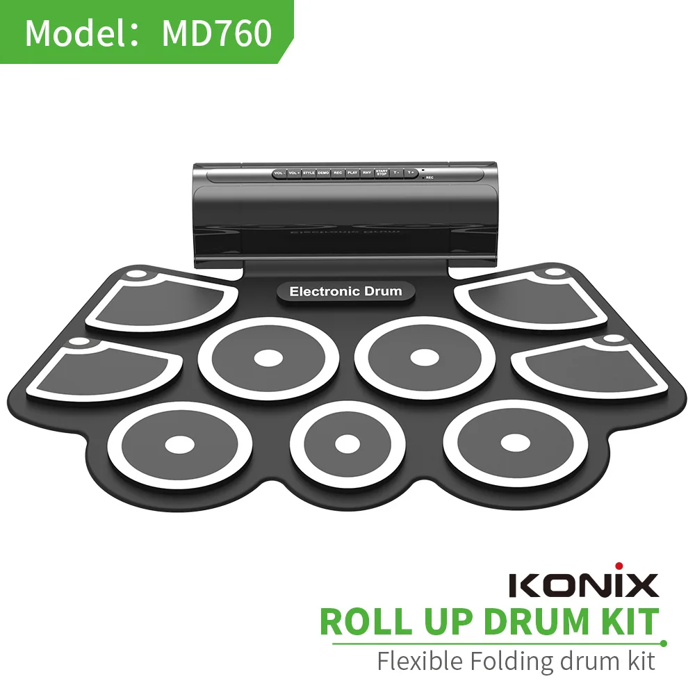 Musical Baby Drum Midi Usb Roll Up Drum Kit Driver Digital Drum Sticks Electronic Percussion