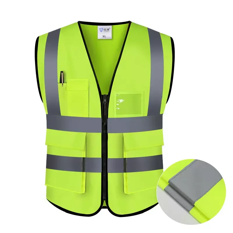 Best Quality Yellow Vest Hi Vis Workwear Reflective Vest Safety Clothing Comfortable
