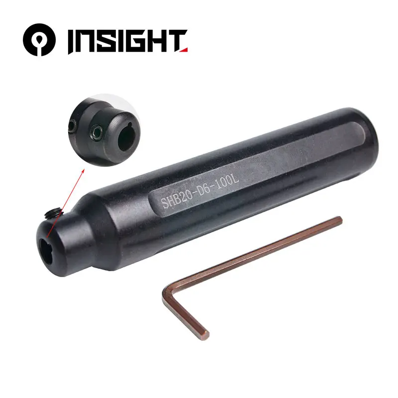 CNC Boring Tool Sleeve 100mm Internal Micro Boring Bar Tool Holder Small Hole D16-D25.4mm Toolholders