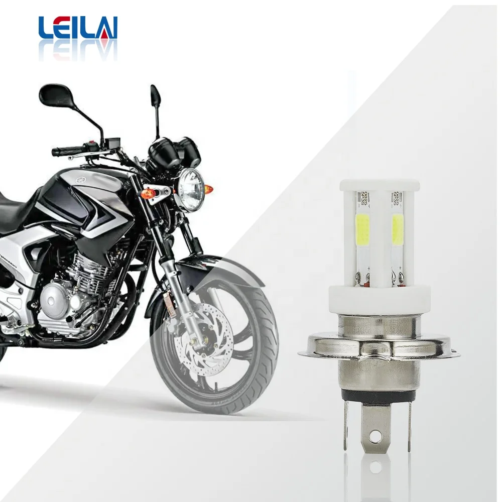 P15D Led Motorcycle Scooter Light Bulb White Motorbike H4 Led Headlight Motorcycle BA20D Moped Light Bulb