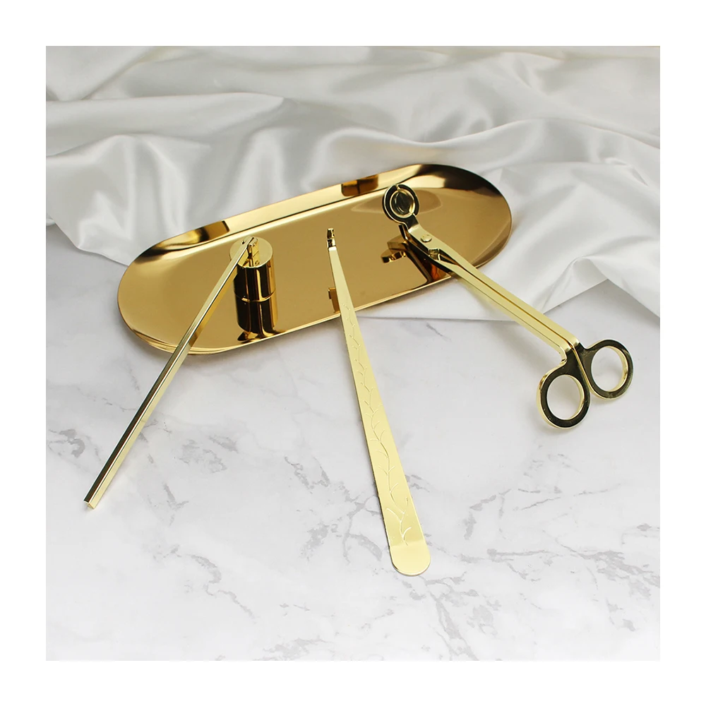 hot sale Candle Accessory Set Wick Trimmer Cutter Snuffer Extinguisher Dipper Candle Care Tools Kit For Candle Making