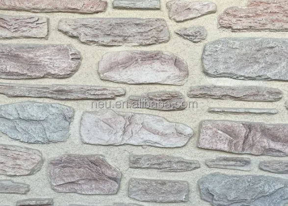 NEU rock wall panels Decorative Faux  stones Polyurethane Wall brick Interior composition panel stone artificial