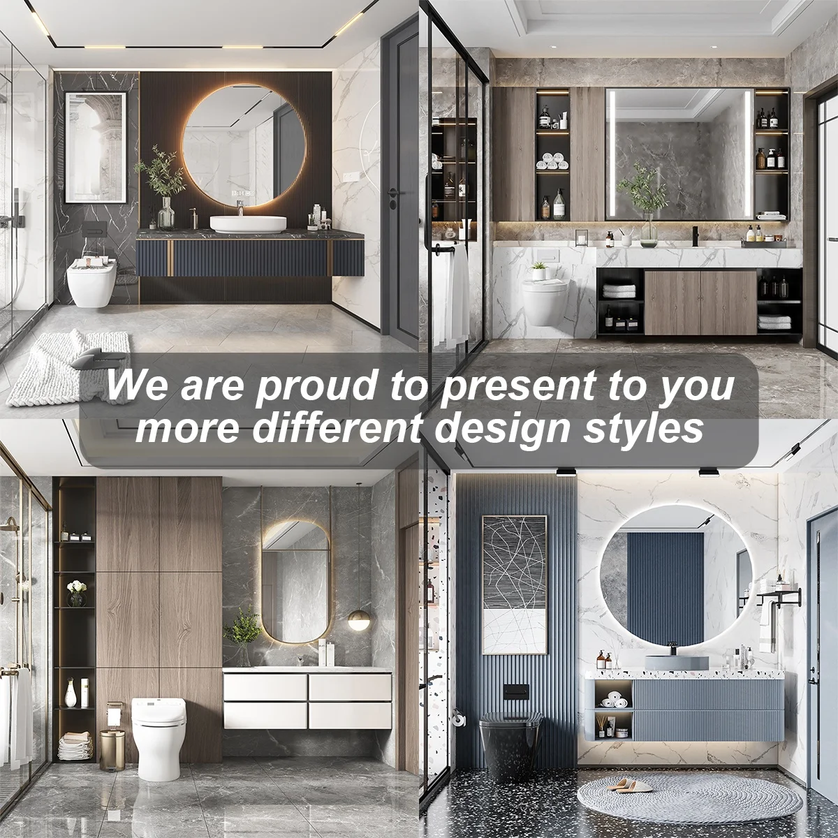 PINAI furniture wall mounted high quality modern washbasin cabinet vanity unit guangdong sink for home bathrooms