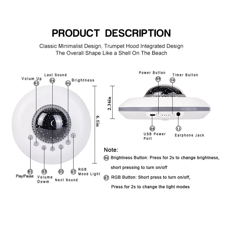 The Cheapest white noise machine with app sleep instrument white noise generator