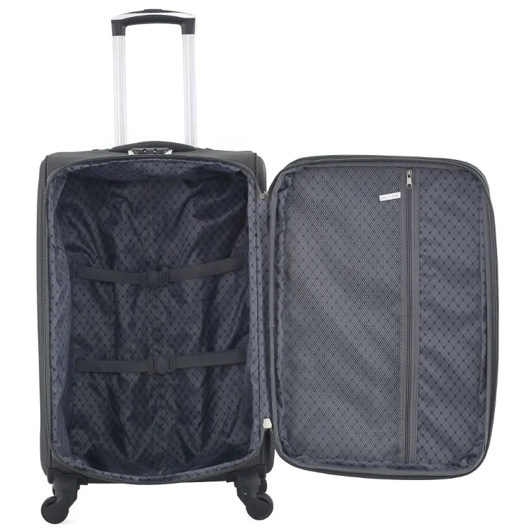 4 Wheel 20 24 28 32 10kg Twill Soft Fabric Trolley Luggage 4 PCS Customized Brand Spinner Lightweight Cheap Price Suitcases Sets