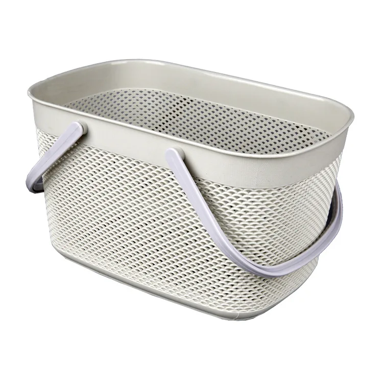 Горячая Распродажа прочная пластиковая корзина для белья хранения Pp с ручками домашнего