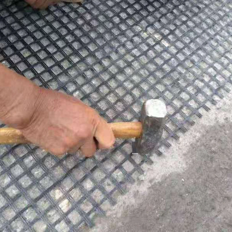 biaxial 100% new material fiberglass geogrid 100 kn 150kn 1-6m soil stabilization fiberglass geogrid