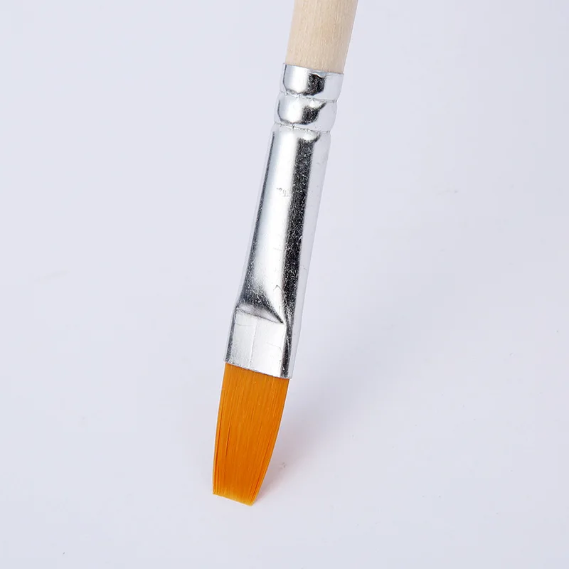 Factory Supply Paint Brush Set With Wooden Palette 12pcs of High Quality Brushes Use with Acrylic Oil and Watercolour Painting
