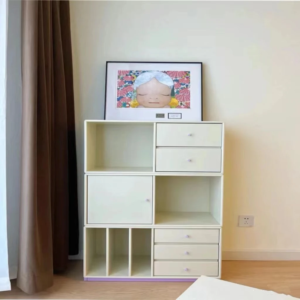 Hot Sale Wholesale Wood Children Kids Book Storage Multi Compartment Backpack Storage Cabinet
