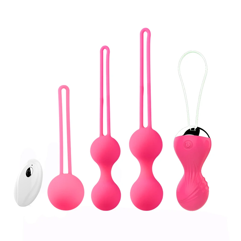 4pcs set kegel exercise balls adult sex vibrating vagina training silicone sex toys exercise kegel ball
