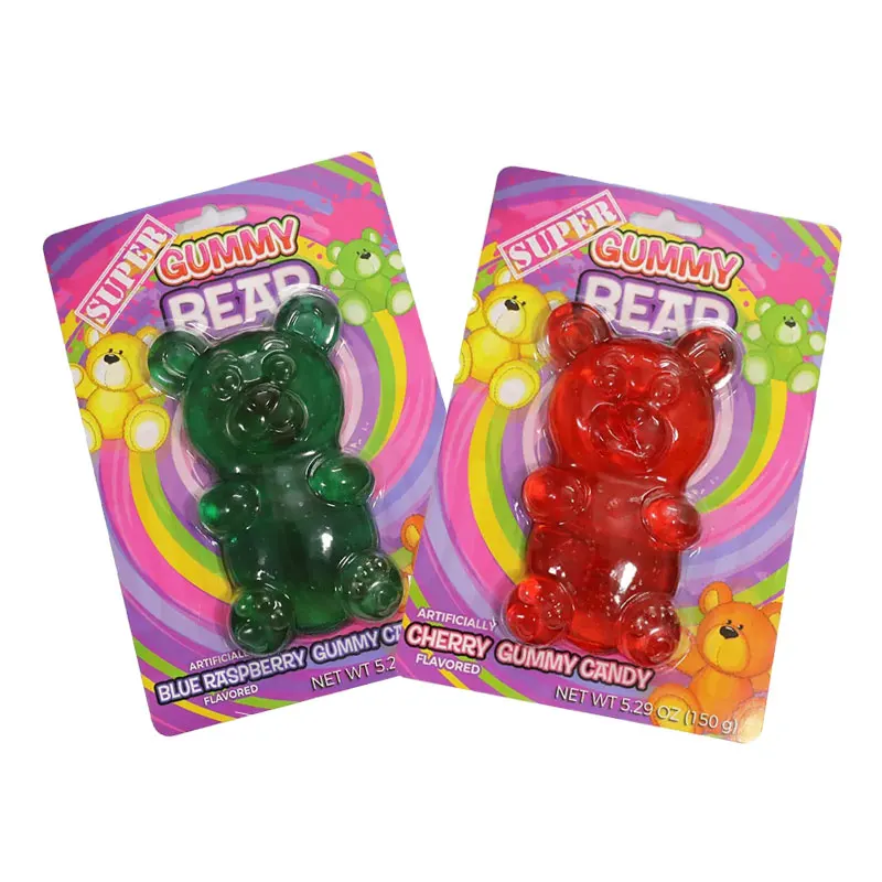 Delicious Fruit Flavor Gummy Candy Assorted Flavor Gummi Bears Yummy Giant Gummies Jelly Bear