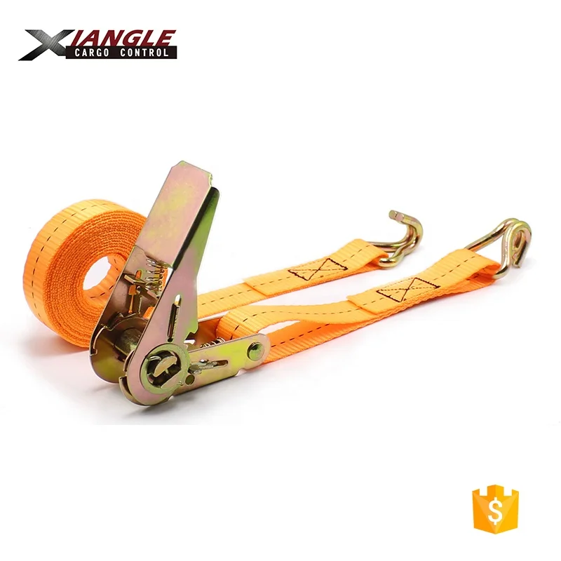 25 мм x 6 м, зажимные ремни с храповым механизмом и J-образными крючками