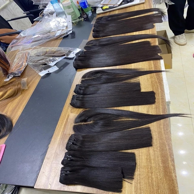 Raw Vietnamese Burmese Hair Unprocessed Virgin Natural Straight Wavy Hair Vendors Vietnamese Cuticle Aligned Raw Human Hair Soft