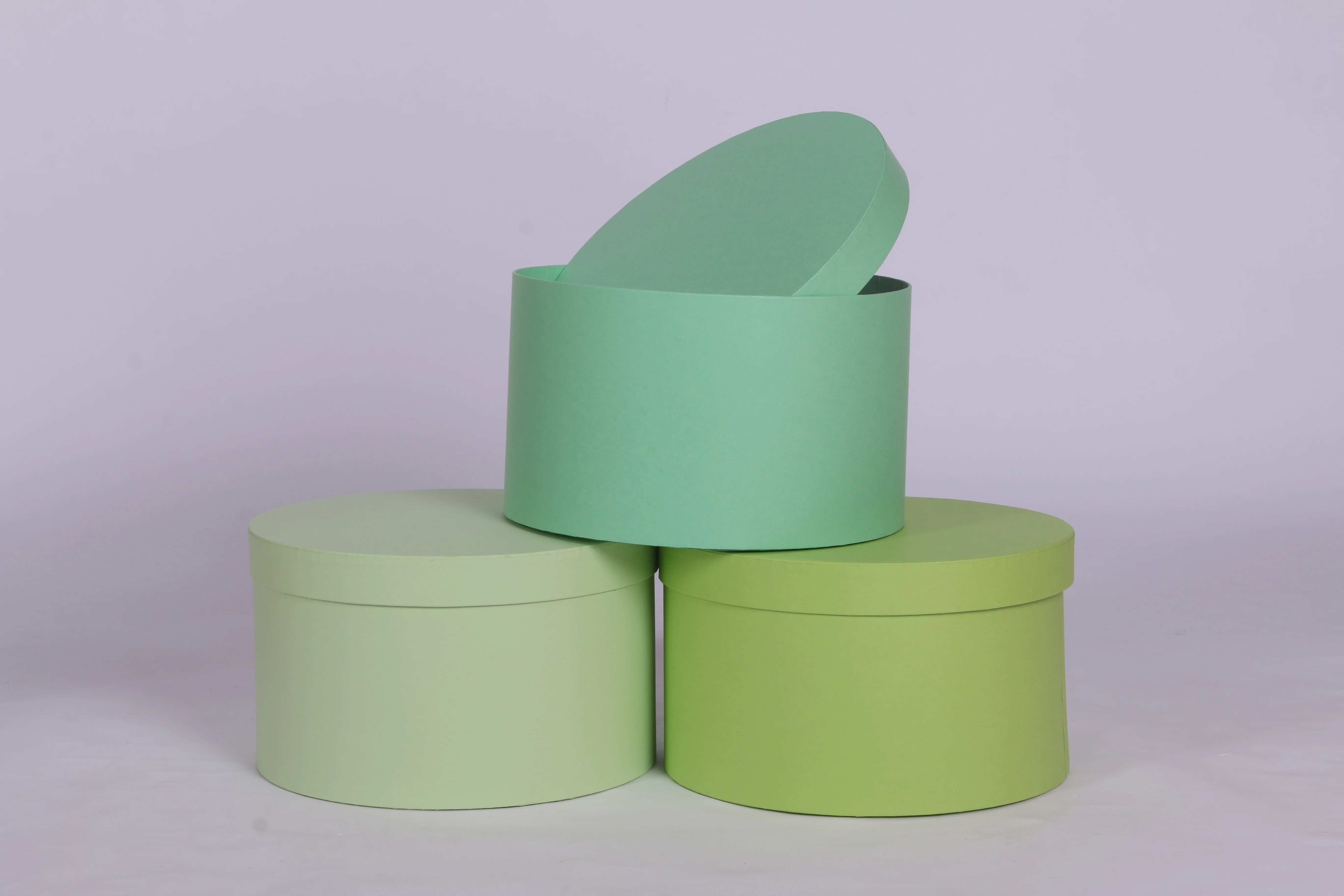 Wholesale Round Shape Gift Box Christmas Valentine Halloween Custom Flower Bouquet Boxes