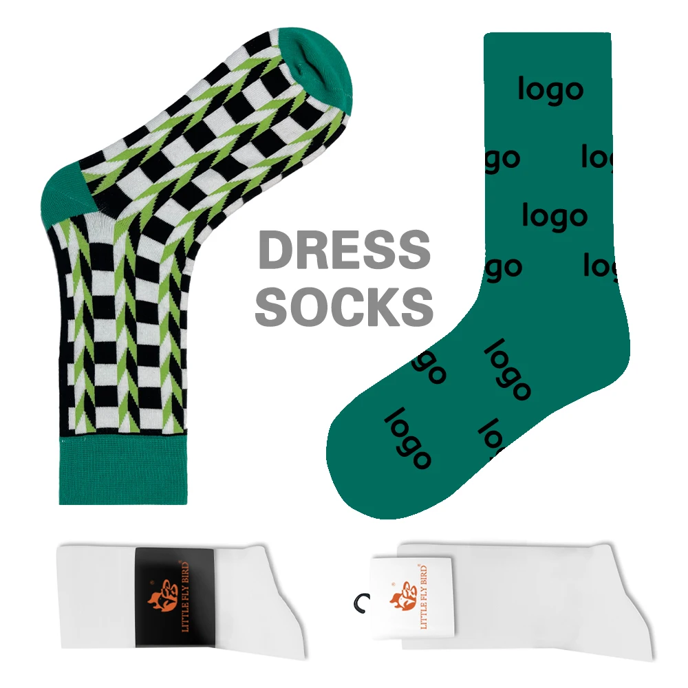 Bulk Wholesale Colorful Funny Crazy anti-bacterial custom Socks Men Crew Knitted Mens Dress Socks Manufacturer