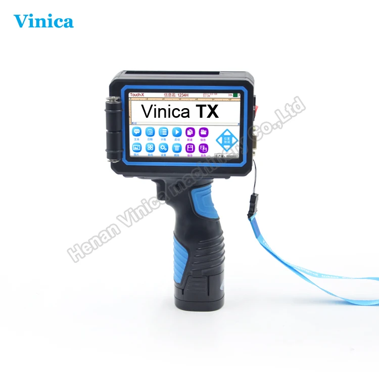 Vinica TX large character inkjet handheld printer Expiry date hand printing machine