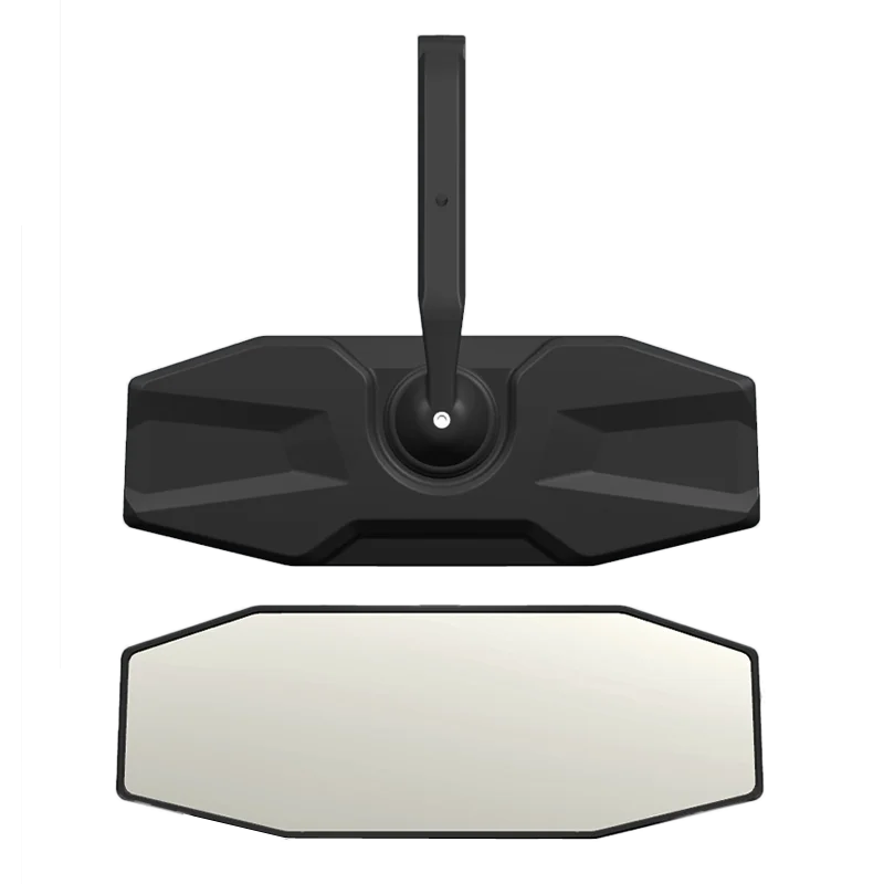 1.75 inch bracket black Utility Vehicle Rearview Utv Rear View Mirror UTV Wide Angle Center Mirror