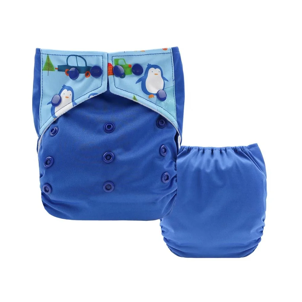 Carton Reusable Nappy Cover for Newborn , Baby Cloth Diaper Cover