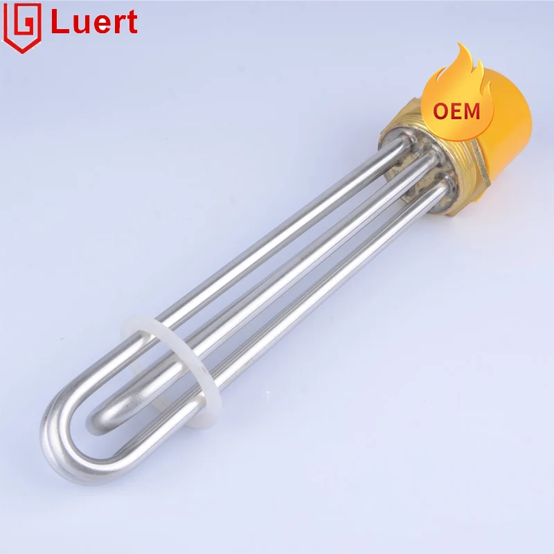 Customized Stainless Steel Industrial Flange Electric Oil Heating Element Boiler Water Immersion Heater