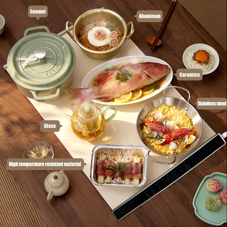 Auto Shut-Off -Versatile Hot Food Table Mat Food Warmer Full Surface Heating Table Mats Electric Food Warming Trays