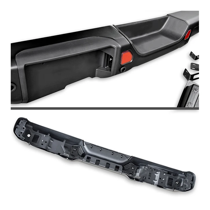 Car rear bumper extension to absorb and mitigate external impact