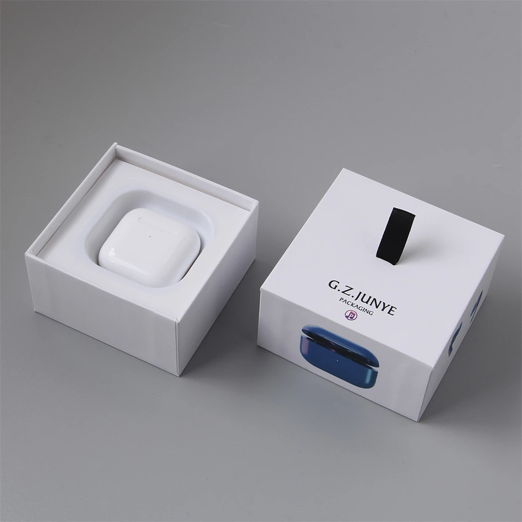 Hot customized Logo luxury strap watch earphones hair extension display wood mini bluetooth print paper headset gift boxes