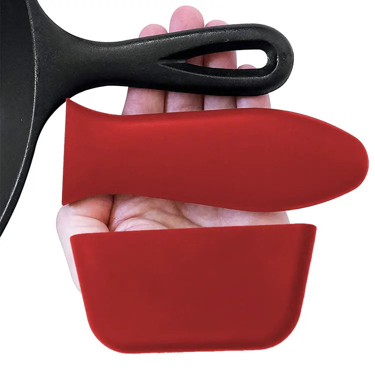 Hot Selling Non-Slip Basics Silicone Hot Skillet Handle Cover Holder Silicone Pot Handle Holders