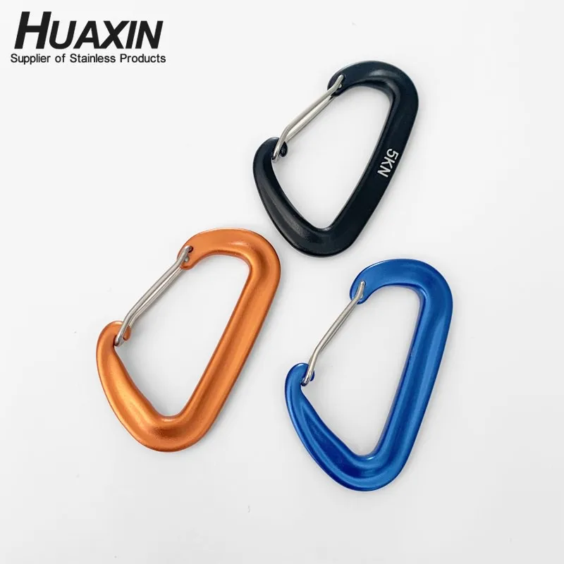 Carabiner Climbing Back Pack Buckle Snap Spring Clip Hook Key Chain D-ring Aluminum