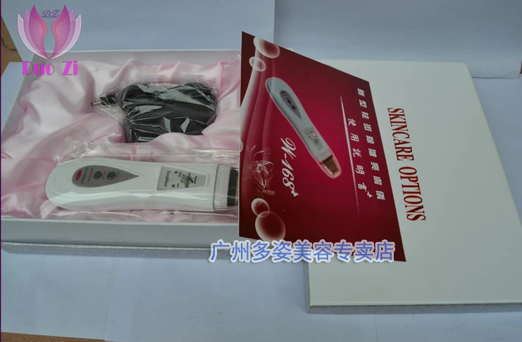 DUOZI M-168 Professional Photon Red Blue Light Skin Scrubber Spatula Ultrasonic Blackhead Acne Removal Skin Scrubber