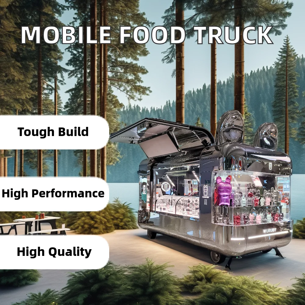 Coffee Shop Small Kitchen Hot Dog Trailer Mobile Coffee Truck Kiosk With Kitchen Equipment Mobile Food Truck Food Trailer