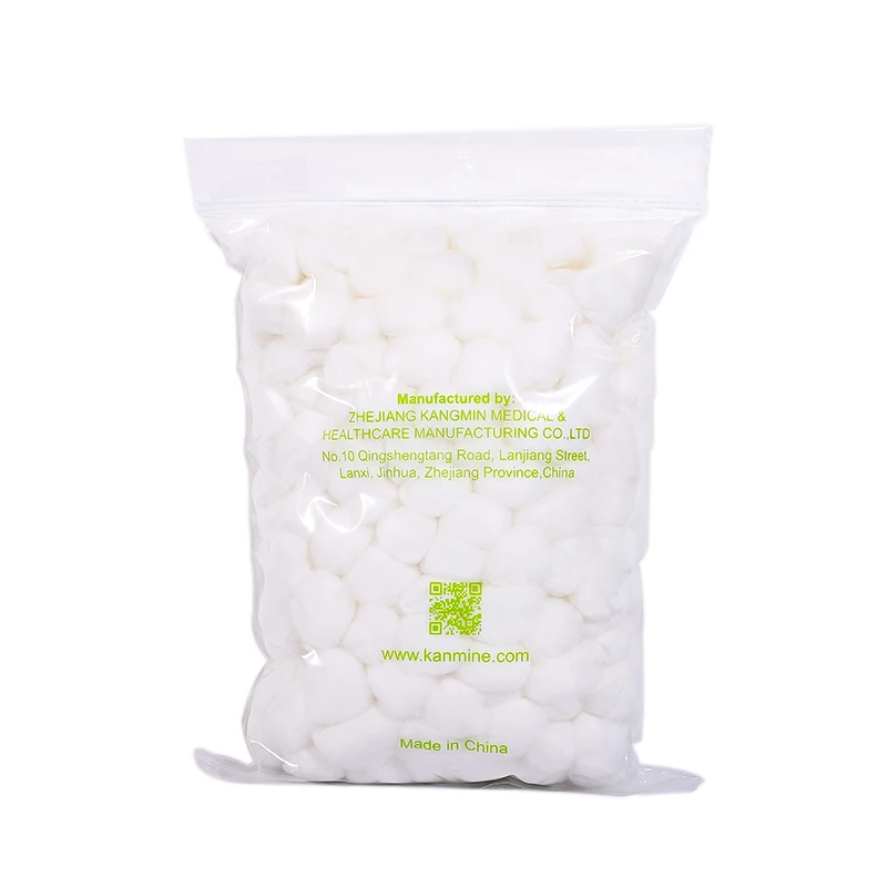 Oem впитывающие мягкие хлопковые шарики 100% из чистого хлопка с высокой впитывающей способностью белизны для хирургического использования или косметики и красоты