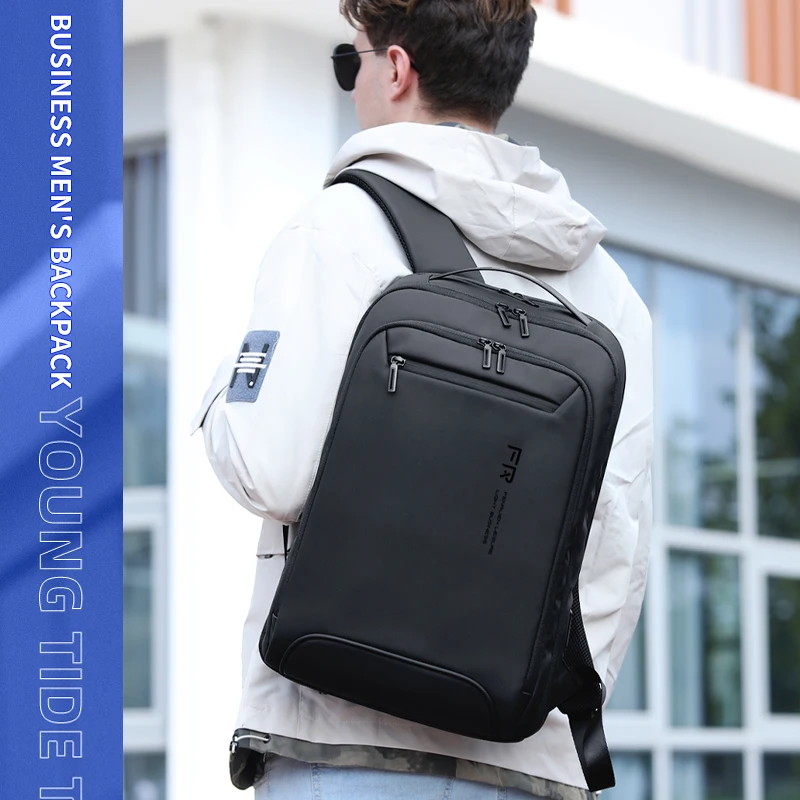 FENRUIEN Multifunction smart backpack for man travel bag usb charging port waterproof business back packs laptop 2021