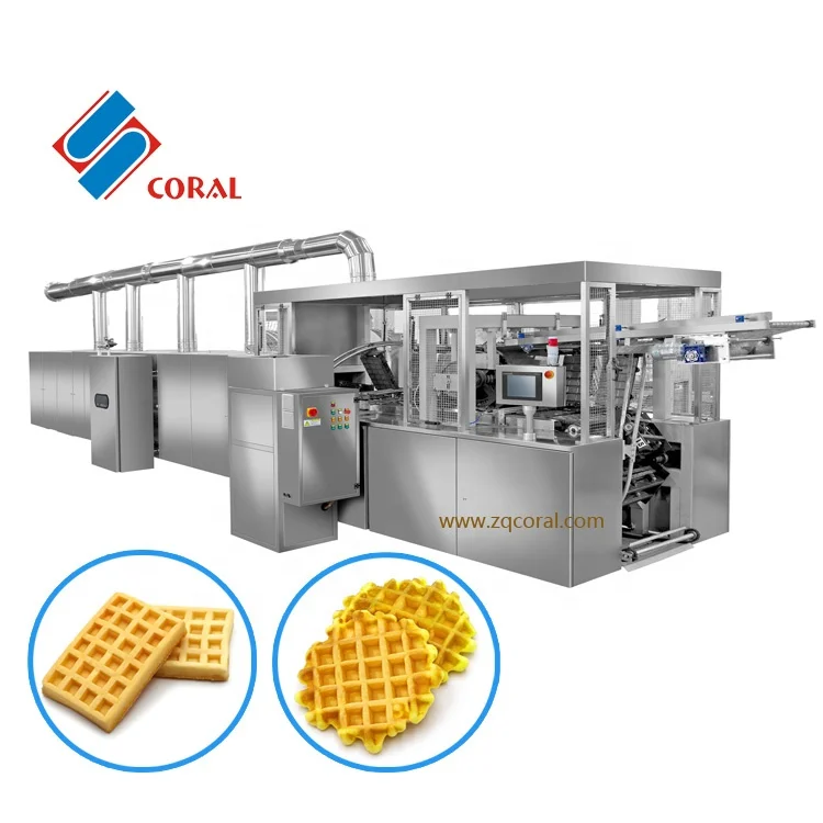 Automatic Industrial High Capacity Soft Wafer / Waffle Making Machine