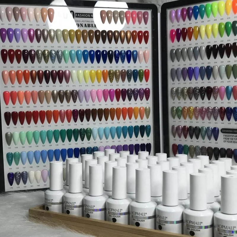 AOPMALL Newest Popular Trends Soak Off Gel Varnish UV Gel Long Lasting Gel Nail Polish Set For Nail Art