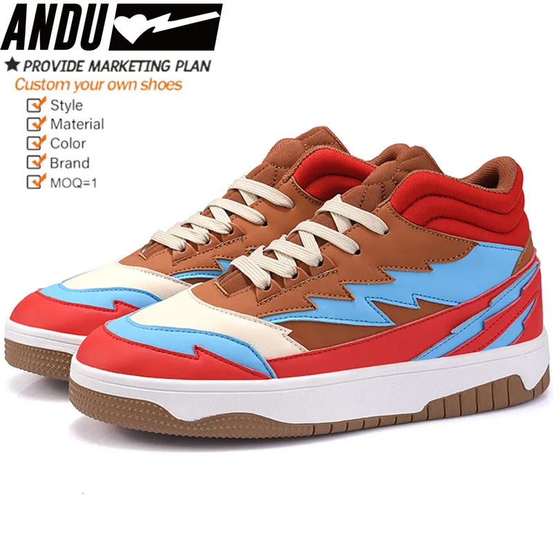 Designer Custom Wholesale Manufacturer Genuine Leather High Top Sport Sneakers Customized Men Mid Basketball Shoes