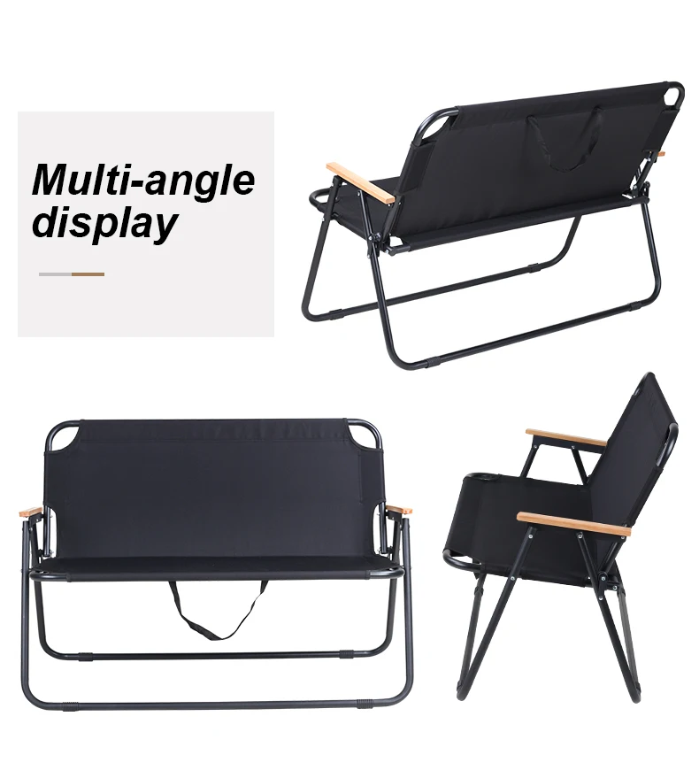 Товары в наличии, оптовая продажа, дешевый Длинный складной уличный двойной стул для кемпинга на заказ от производителя