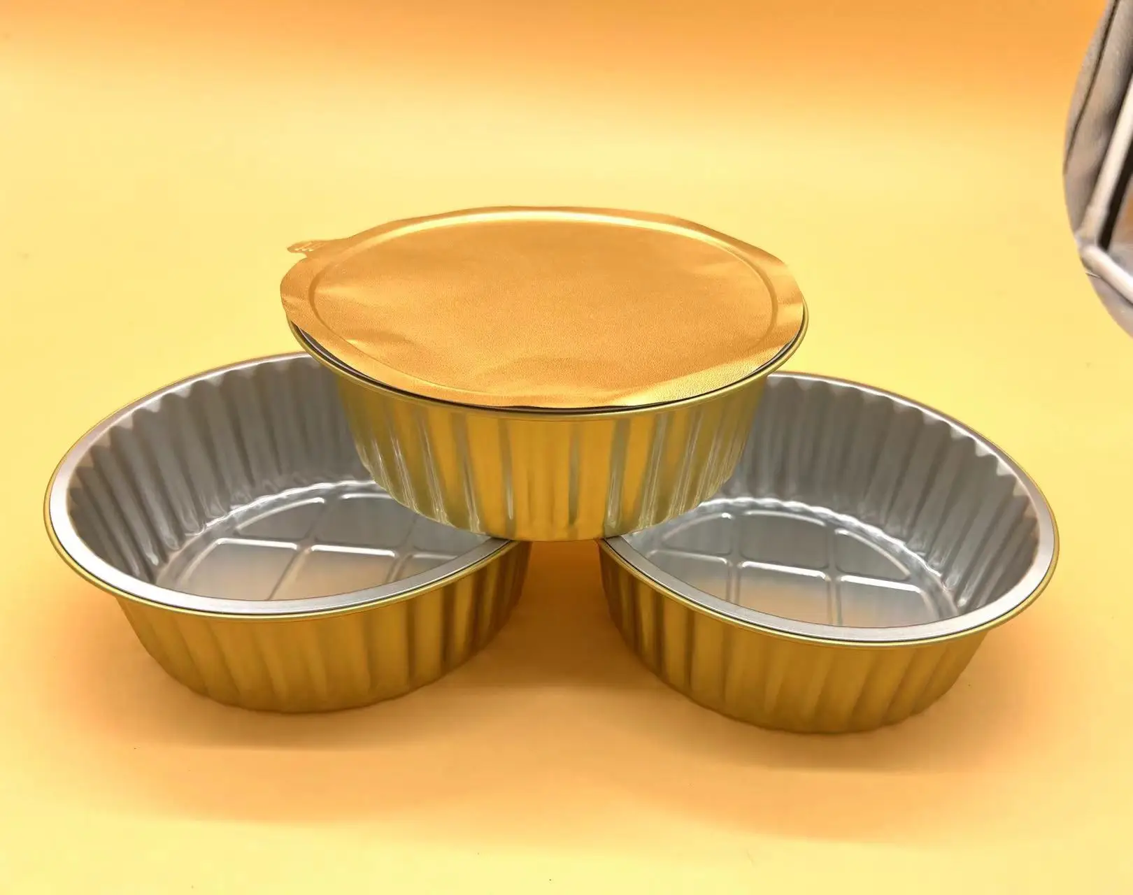 Wholesale disposable 500ml food grade takeout packaging metal tin box high temperature resistant aluminum foil Grilled fish cans