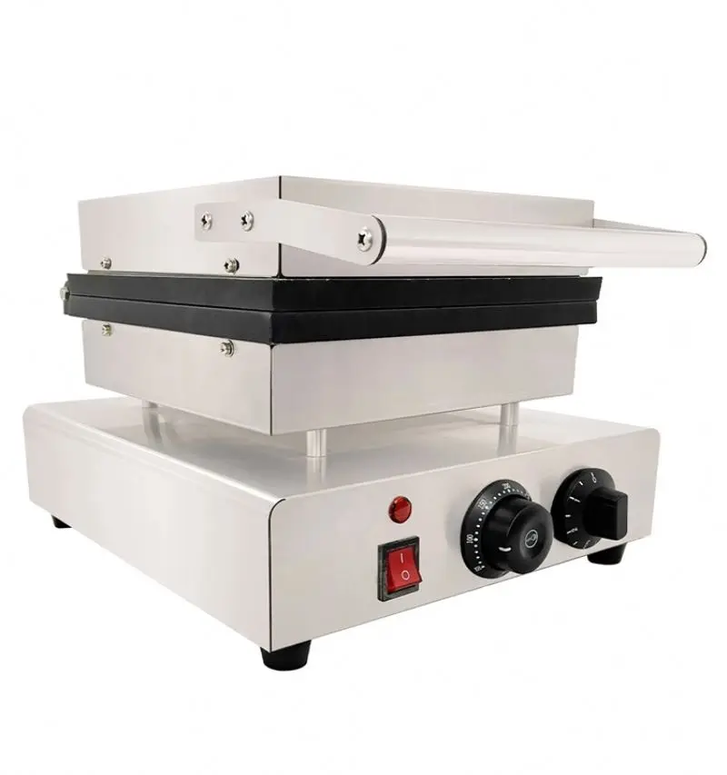 Stainless Steel Pancake Household Electric Commercial Pine Shape Contact Waffle Griddle Maker