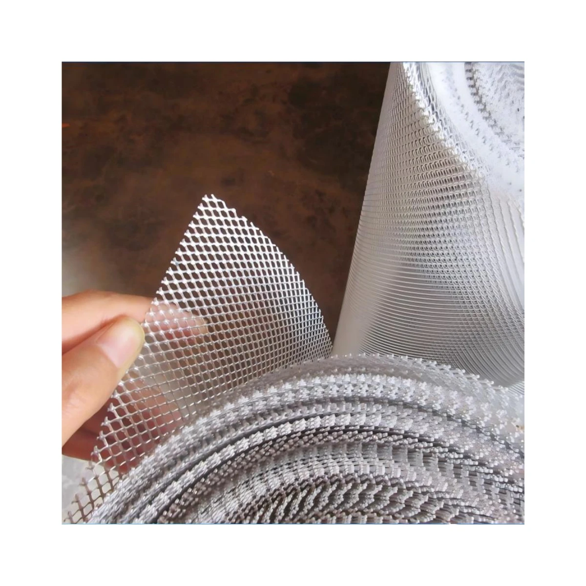 0.7mm Thickness Aluminum Gutter Guard Mesh Aluminium Expanded Metal Mesh