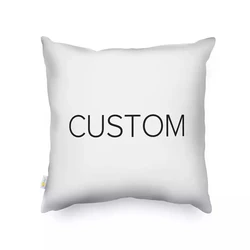 Custom Logo Image Printed Cushion Cover Throw Pillow Home Decorative Square Printing Pillowcase Sofa Cushion Wholesale Price