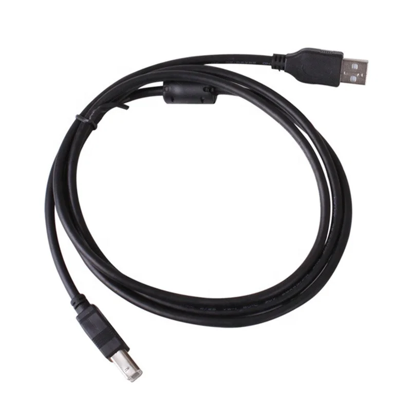 Высокоскоростной USB 2,0 AF/BM кабель для принтера USB «Мама-папа», передача данных из ПВХ, черный, 100 шт., мультимедиа, стандарт из цинкового сплава