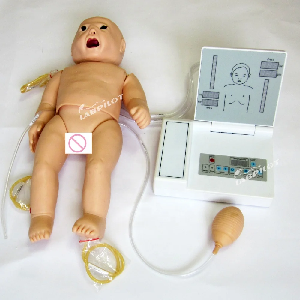 Full-functional Infant Nursing and CPR Training Manikin, Pediatric Care Dummy